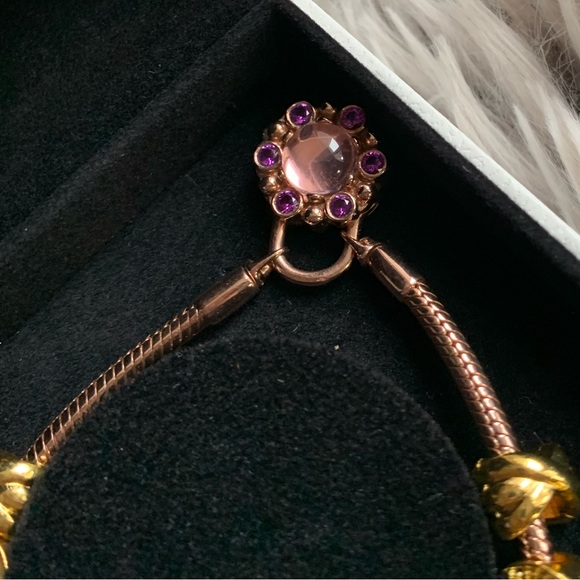 Retired Pandora Carrier Heraldic Amethyst Padlock Bracelet Doctor Strange Charms - Picture 3 of 15